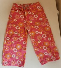Circo Girls Pants Sz 6 Pink Orange White Floral Pattern