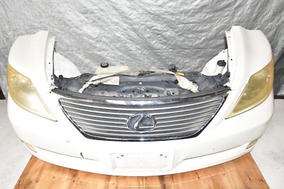JDM 2007-2009 Lexus LS460 Nose Cut Headlights Bumper Fog Lights Front End White