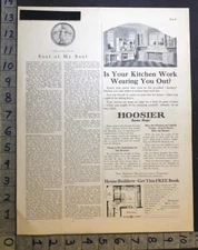 1922 HOOSIER KITCHEN CUPBOARD CABINET HOUSE DECOR FURNITURE NEW CASTLE AD 33914