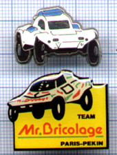 Lot 2 Pin's Vintage Buggy / Team PARIS-BEIJING All Terrain Car Automobile CAR
