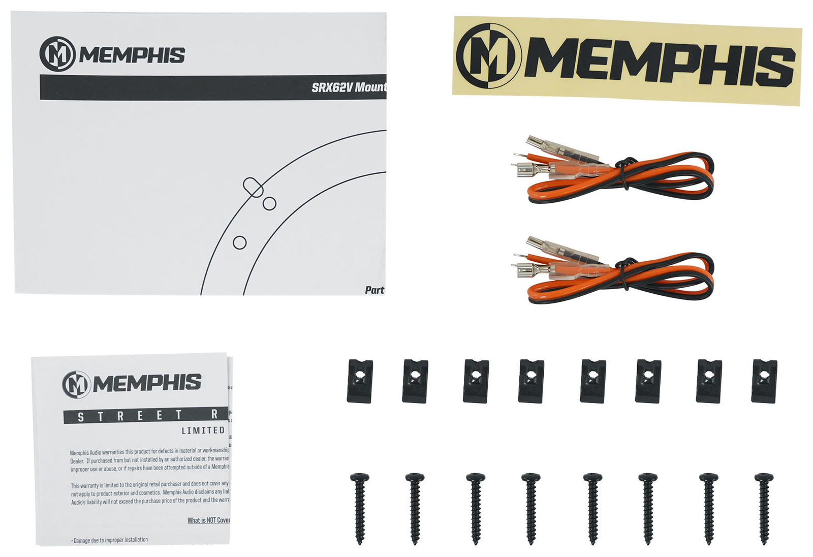 Пара Memphis Audio SRX62V 65Пара SRX462V 4x6 Тонких автомобильных стереодинамиков