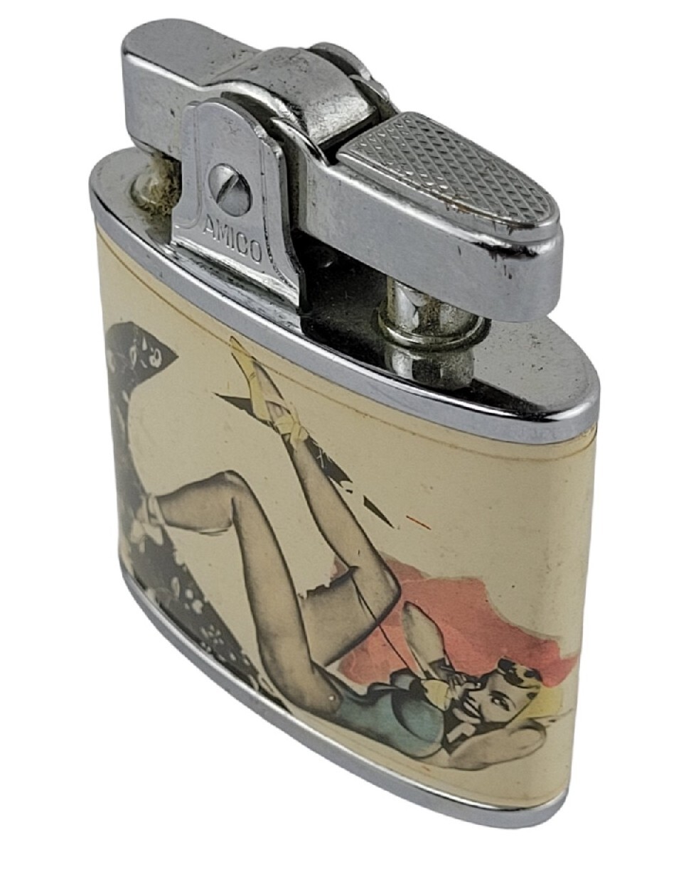 Vintage / Pinup Girl Lighter / By AMICO / Deluxe Automatic Lighter eBay