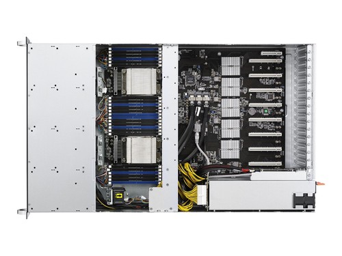 ASUS ESC8000 G3 - AI GPU 4U 8x PCIe 6x SFF Server - Incl. Rail Mounting Kit - Afbeelding 3 van 4