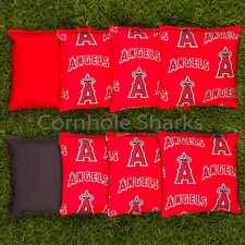 Cornhole Bean Bags Set of 8 ACA Regulation Bags Los Angeles Angels Free Shipping