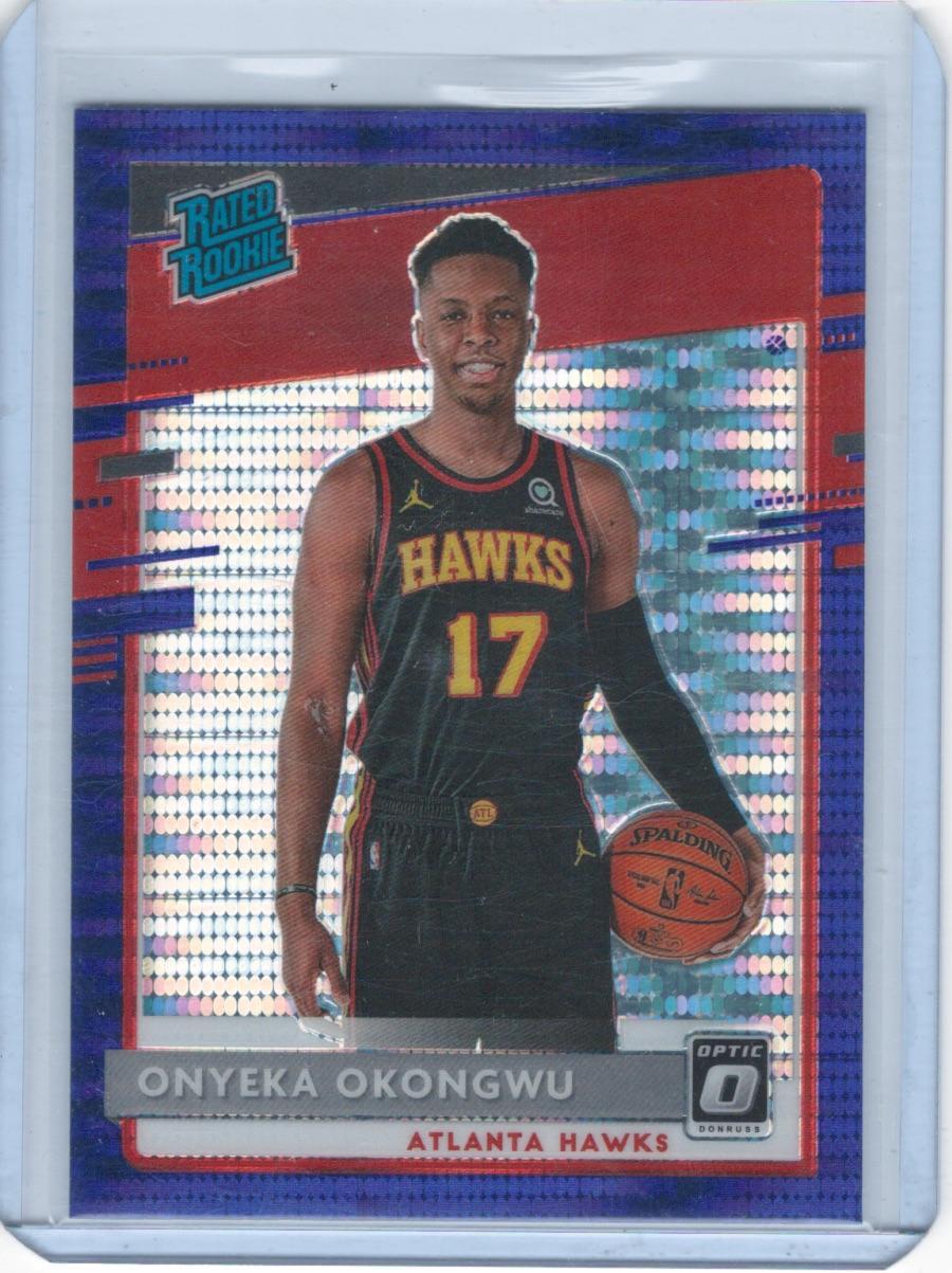 Onyeka Okongwu 2020-21 Donruss Optic #156 Purple Pulsar Atlanta Hawks
