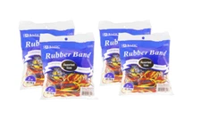 4 PACK BAZIC RUBBER BAND ASSPRTED COLOR. 2 oz X 4BAGS