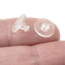 Silicone Earring Backs 100-Pack, Comfort Clutch Soft Support for Large Earrings