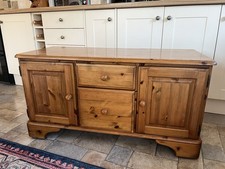 ** REDUCED**Ducal Solid Pine Low Chest 2 Cupboards 2 Drawers