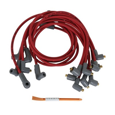 31609 Super Conductor Spark Plug Wire Set,Big Block Chevy, Socket Dist. Cap