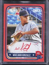 2024 Onyx Vintage #VAWIGO Wikelman Gonzalez Autographs Red #/25