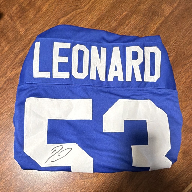 Shaquille Leonard  Colts Signed Blue #53 Football Jersey NFL