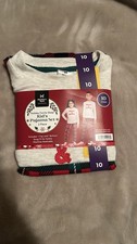 NWT Member's Mark Holiday Plaid Unisex Kids Pajama Set Size 10 2 Piece Christmas