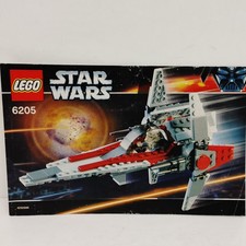 Lego 6205 V-Wing Fighter Instruction Manual Only Star Wars