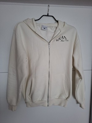 Weiße Jacke Sweatshirtjacke Gr.XS/S Karl Kani Oversize Neu