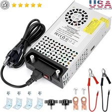 AC to DC Power Supply Converter 110V to 12V 50A W/ Cooling Fan  Protection New