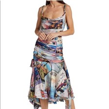 Zimmermann Postcard Tie Chain Midi Dress