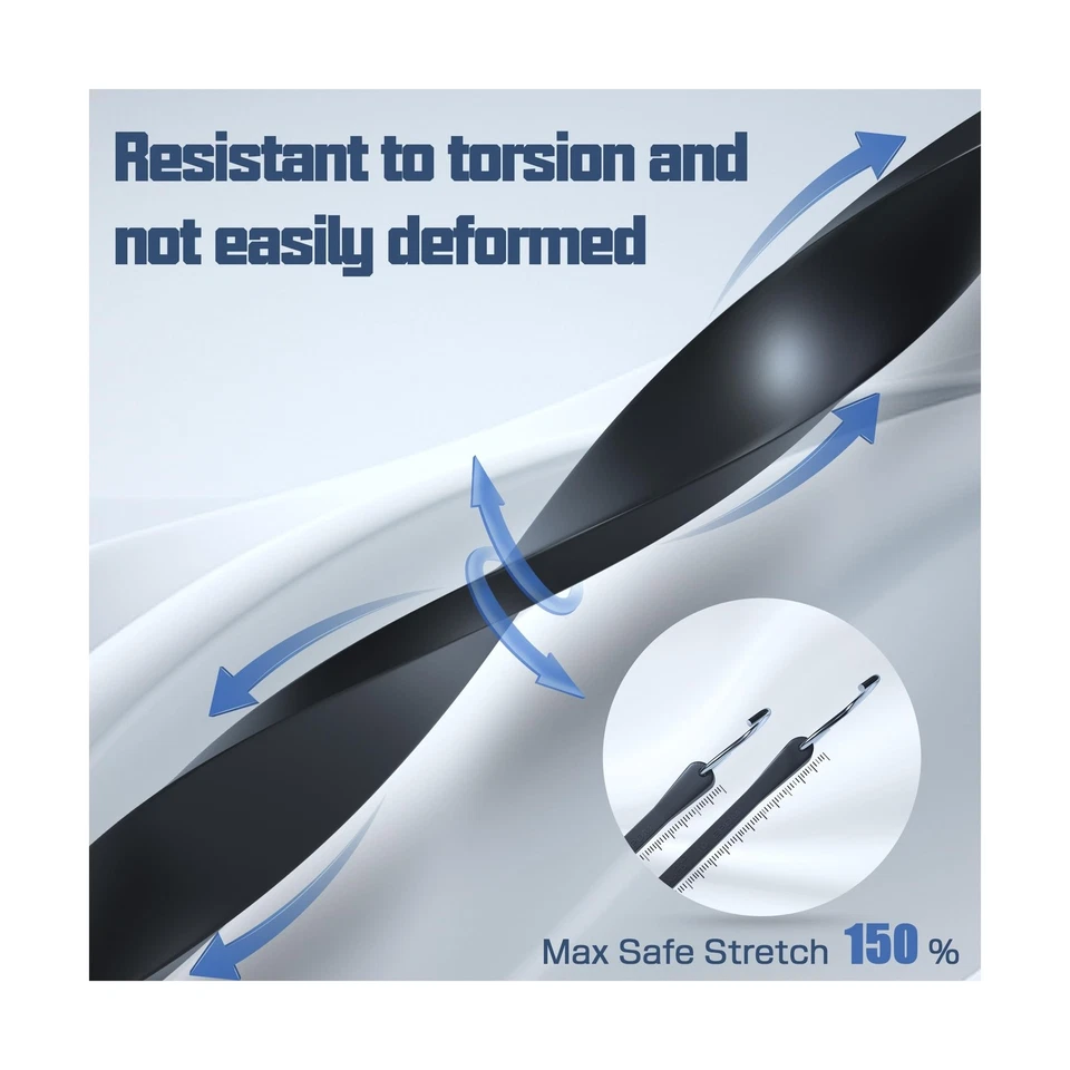 Paquete de 20 cables elásticos de goma KJE (15", 21", 31") con ganchos en S - EPDM de calidad, H... Foto 3 de 4