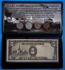 1941-1945 Pearl Harbor and Japanese Invasion Money Currency and Coin Set