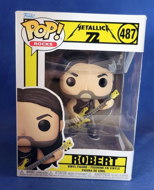 FUNKO POP! ROCKS METALLICA - #487 ROBERT TRUJILLO - NEW 2025