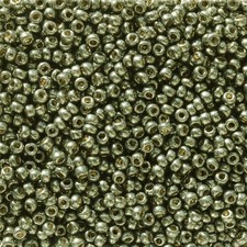 Miyuki Seed Beads 11/0 11-5112 Duracoat Galvanized Dark Steel Green Round