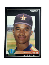 Excellent: Vintage 1992 Pinnacle Shawn Livsey Houston Astros Rookie Card