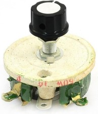 50W 10 Ohm Ceramic Wirewound Adjustable Rheostat Resistor Kno Size: 50W 10 Ohm