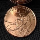 20x - 1 oz Copper American Prospector Rounds TUBE .999 Fine Copper Rare Bullion — photo 5