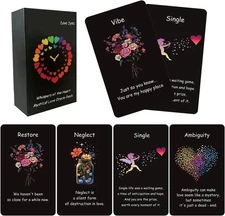Love Oracle Cards,60-Card Deck for Relationships,Singles &Beginners,Gain Clarity