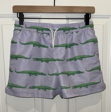 The Beaufort Bonnet Company Tortola Swim Trunks Gator Pond Pals Boys 12 Lavender