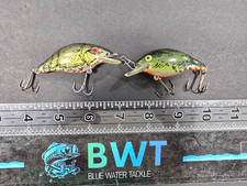 Pre-Rapala Vintage Luhr Jensen 1/8 oz Speed Trap 2-Pak: Green River Crawfish