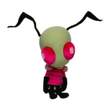 Peluche raro Invader Zim Alien 2002 Nickelodeon Animación 12" juguete de peluche
