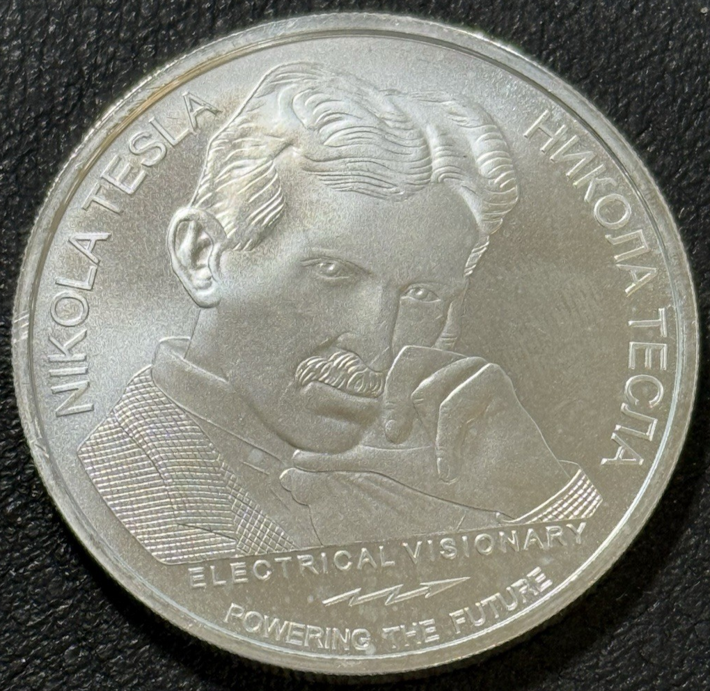 Shadowgraph Tesla Inventions 2020 1 Oz .999 Silver Nikola Tesla Electrical Visionary X-Rays ...