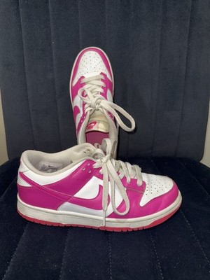 Nike Dunk Low Pink White Girls' Sneakers 6Y
