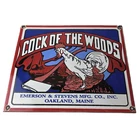 Vintage Cock of The Woods Sign - Axe Service Station Knife Store Gas Pump Sign