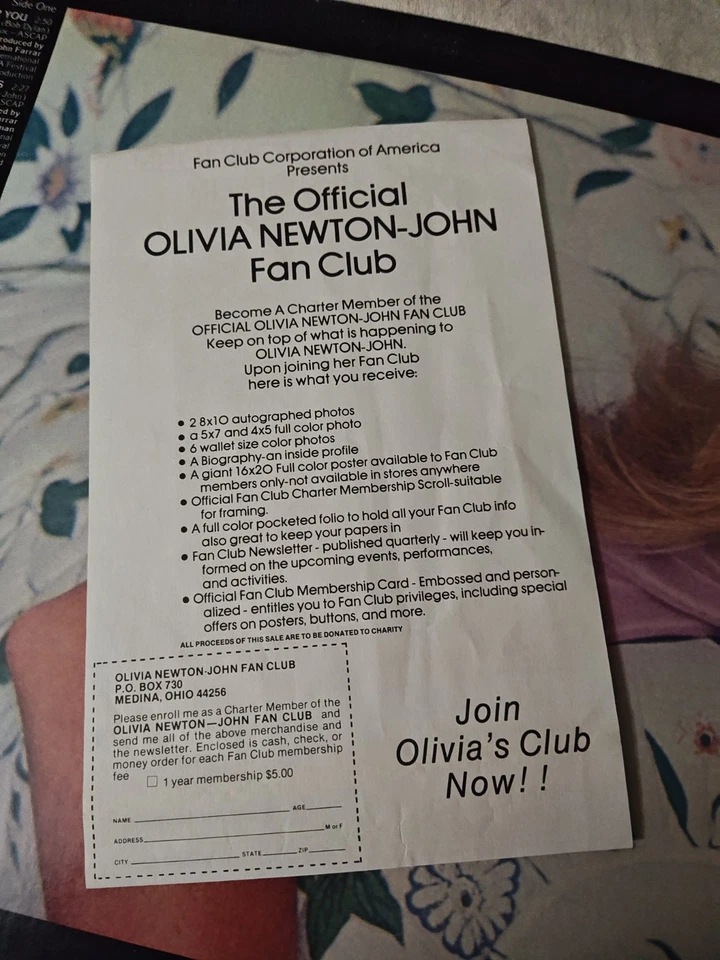 Original Vinyl LP & Insert 1975 Olivia Newton John Greatest Hits MCA Records - Imagem 4 de 4