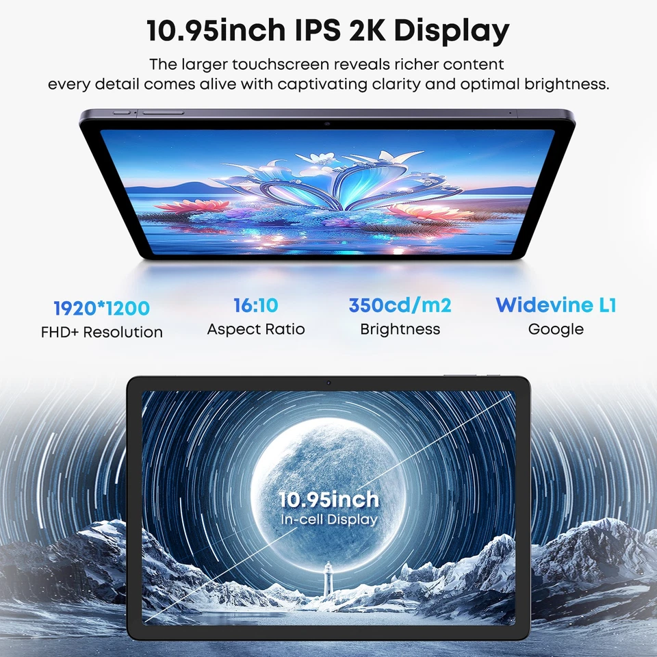 CHUWI Hipad 11 Android 14 10.95in FHD T616 6gb ram 128gb ssd 4G LTE 7000mAh - Image 4 of 4