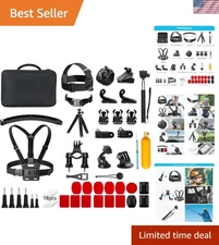 Professional Action Camera Accessory Set - 60 in 1 for All Outdoor Adventures