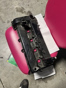 Mazdaspeed3 Modified Valve Cover Black Powdercoat Welded AN Fittings Gen1 Style