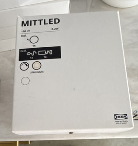 IKEA MITTLED LED String Lights Warm White 2700K 150 lm 2.2W 404.536.45