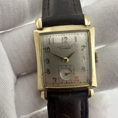 Hamilton Masterpiece 10k Gold Filled Men’s Watch 770 Movement 22 Jewel  Runs