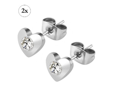 Medizinische Ohrstecker Edelstahl Gesundheitsstecker Ohrringe Herz Chirurgen