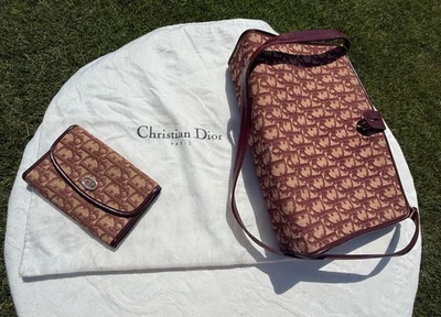 Sac à Main et Porte feuille Christian Dior Logo Toile Monogrammé - Photo 1/4