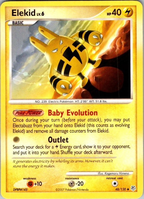 Pokemon | Diamond and Pearl | Elekid | 48/130 | Normal | NM