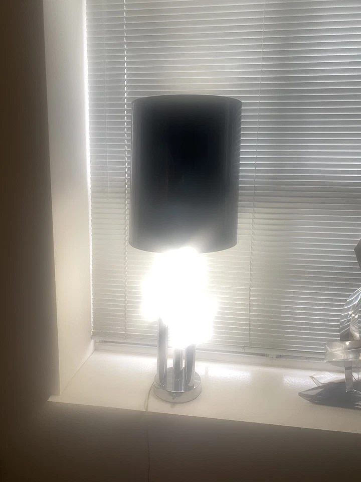 Mid-Century Modern Robert Sonneman Chrome Three Bulb Table Lamp 1970s - Image 3 of 4