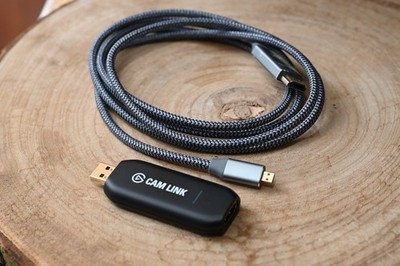 Elgato Cam Link 4K HDMI Streaming Record Capture Device with HDMI cable