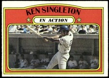 1972 Topps Baseball Ken Singleton #426 New York Mets