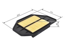 Luftfilter BOSCH 1 987 429 178 Filtereinsatz für CIVIC EU EV EP HONDA 7 CTDi EP4