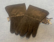 Vintage Roy Rogers 1950's child's Black Wool gloves Antique Toy