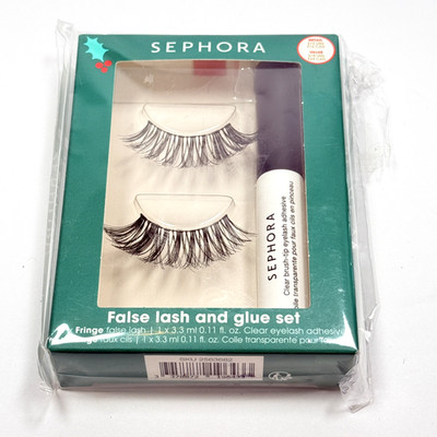 SEPHORA Vegan False Eyelashes and glue set Fringe full volume