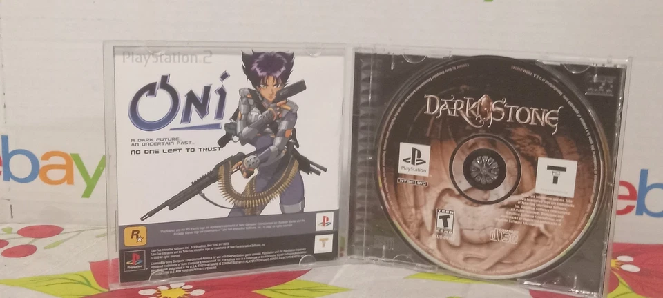 Darkstone PS1 (Sony PlayStation 1, 2000) CIB Tested Black Label - Image 2 of 2
